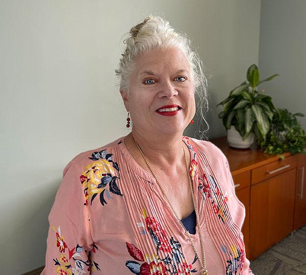 Monique Salois Blais, medical surgical nurse at Beaufort Memorial, poses for a head shot. 